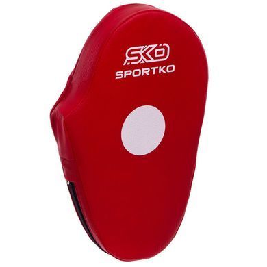 Лапа пряма подовжена для боксу та єдиноборств SPORTKO PD3 30x20x5см (2шт)