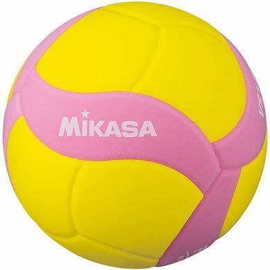 М'яч волейбольний Mikasa VS160W жовто-рожевий, розмір 4