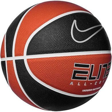 М'яч баскетбольний Nike ELITE ALL COURT 8P 2.0 DEFLATED помаранчевий, чорний Уні 7