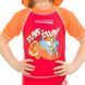 Топ солнцезащитный для парней Aqua Speed ​​SURF-CLUB T-SHIRT 2021 красный, оранжевый Дет 104см