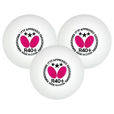Мячи для настольного тенниса Butterfly R40+ 3* (12шт.)
