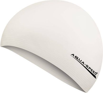 Шапка для плавання Aqua Speed ​​SOFT LATEX 5728 білий Уні OSFM