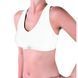 Топ спорт Kappa Reggiseno Sporty c/etichetta logo білий Жін