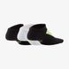 Шкарпетки Nike Y NK EVERYDAY LTWT NS 3PR - HB чорний, білий, зелений Діт 34-38