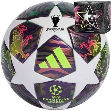Футбольный мяч Adidas UCL League BOX 2026 Budapest JX9101, размер №5