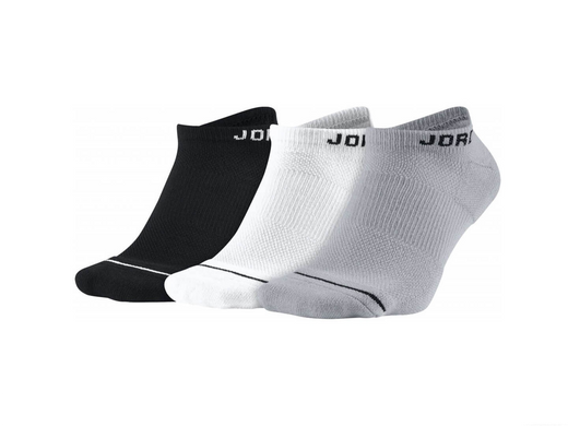 Носки Nike U JORDAN EVERYDAY MAX NS 3PR черный, белый, серый Уни 34-38