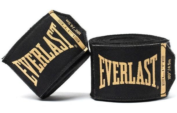Бинти Everlast ELITE HANDWRAPS чорний Уні 180 (457,2 см)