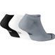Носки Nike U JORDAN EVERYDAY MAX NS 3PR черный, белый, серый Уни 34-38