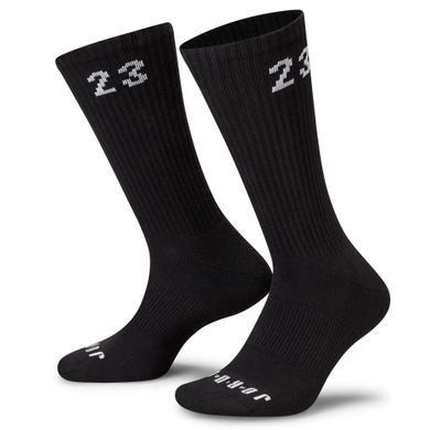 Шкарпетки Nike U JORDAN ESSENTIAL CREW 3PR чорний, білий Уні