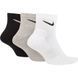 Носки Nike U NK EVERYDAY CUSH ANKLE 3PR черный, белый, серый Уни 38-42
