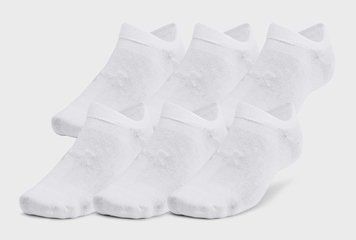 Носки UA Essential No Show 6pk белый Уни LG