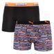 Труси-боксери Puma LOGO AOP BOXER 2P чорний, помаранчевий, синій Чол