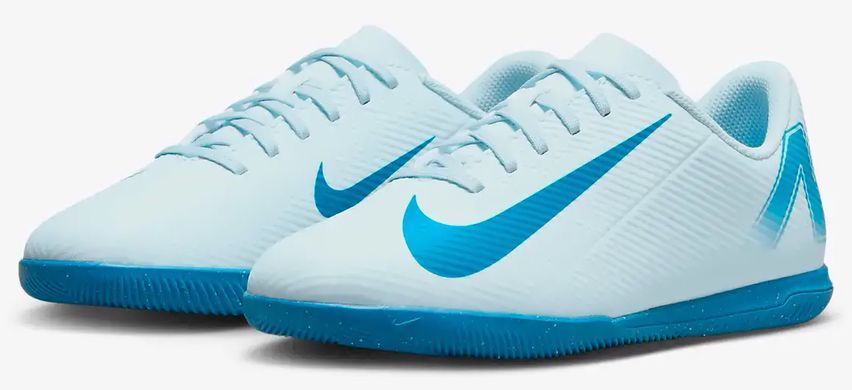 Футзалки Nike JR VAPOR 16 CLUB IC белый, голубой Дет 35,5 (US 3.5Y)