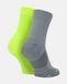 Шкарпетки Nike U NK MLTPLIER ANKLE 2PR сірий, зелений Уні 38-42