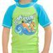 Топ солнцезащитный для парней Aqua Speed ​​SURF-CLUB T-SHIRT 2032 зеленый, голубой Дет 128см