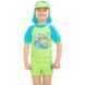 Топ солнцезащитный для парней Aqua Speed ​​SURF-CLUB T-SHIRT 2032 зеленый, голубой Дет 128см