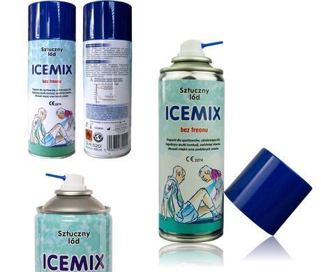 Охлаждающий спрей "заморозка" спортивная ICEMIX" 400мл. (Польша)
