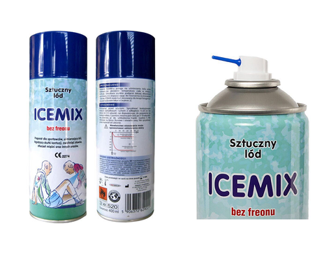 Охлаждающий спрей "заморозка" спортивная ICEMIX" 400мл. (Польша)