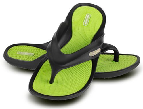 Шльопанці Aqua Speed RIVIERA 4386 чорний, салатовий Уні 35