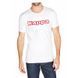 Футболка Kappa T-shirt Mezza Manica Girocollo con stampa logo pet білий Чол