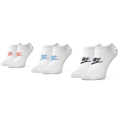 Шкарпетки Nike U NK NSW EVERYDAY ESSENTIAL NS 3PR білий, мультиколор Уні 34-38