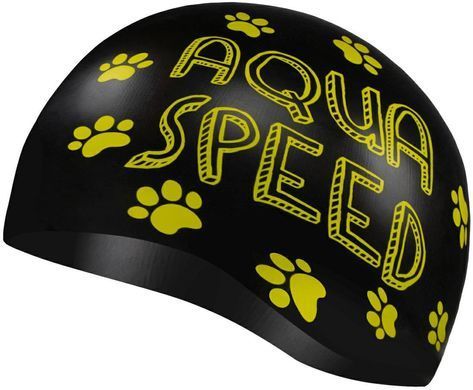 Шапка для плавания Aqua Speed ​​KIDDIE 60649 черный, принт Дит OSFM