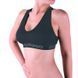 Топ спорт Kappa Reggiseno Sporty Elastico Logato антрацит Жін S/M