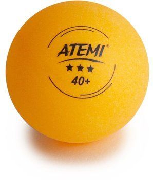 Мяч для настольного тенниса Atemi 3* (поштучно), orange