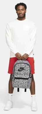 Рюкзак Nike NK HERITAGE BKPK - ACCS PRNT S 25L черный, белый Уни 43х30х15 см