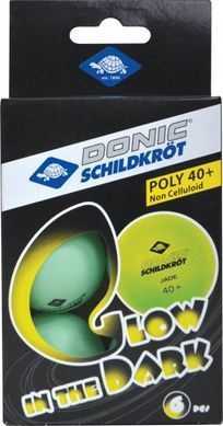 Мячі для настільного тенісу Donic Glow in the dark (6шт) 40+