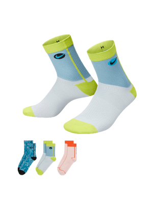 Носки Nike W NK EVERYDAY PLUS LTWT ANKLE 3PR мультиколор Жен 34-38