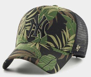 Кепка-тракер 47 Brand MLB NEW YORK YANKEES TROPIC чорний, коричневий, зелений Уні OSFA