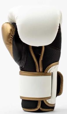 Боксерские перчатки Everlast POWERLOCK 2R TRAINING GLOVE белый, золотой Уни 10 унций