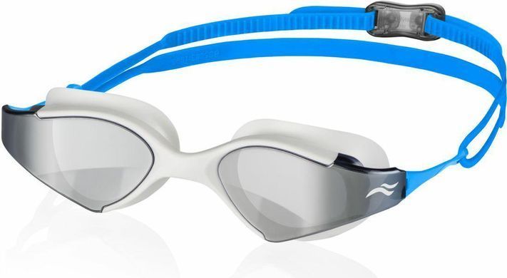 Окуляри для плавання Aqua Speed BLADE MIRROR 6139 білий, блакитний Уні OSFM