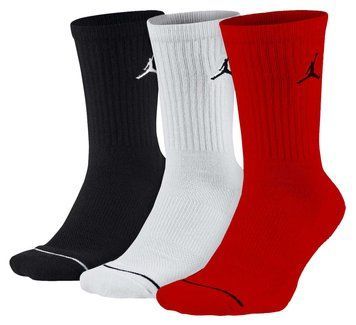 Шкарпетки Nike U JORDAN EVERYDAY MAX CREW 3PR чорний, білий, червоний Уні 42-46