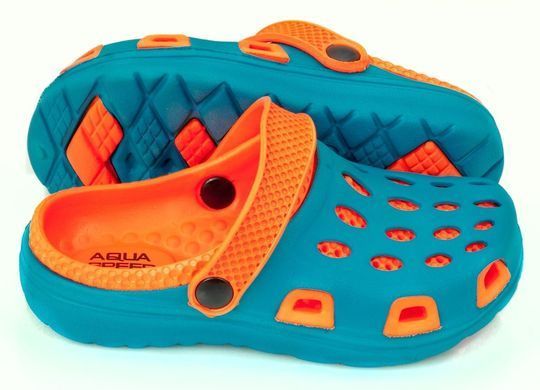 Крокси Aqua Speed SILVI 6326 блакитний, помаранчевий Діт 29