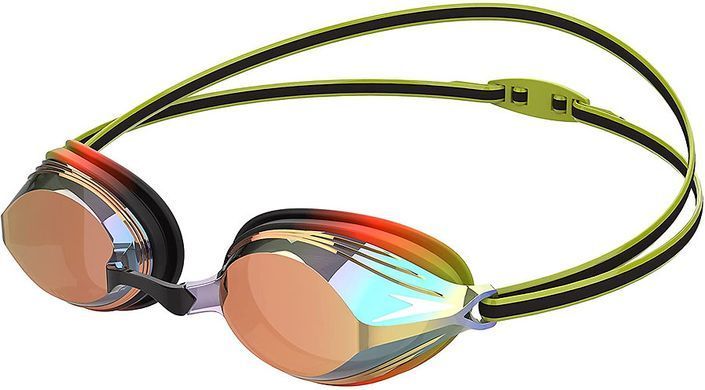 Очки для плавания Speedo VENGEANCE MIR GOG JUчерный, зеленый Дет OSFM