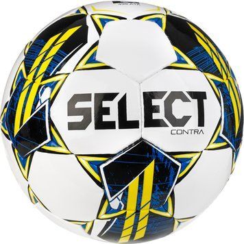 М'яч футбольний Select CONTRA v23 білий, жовтий Уні 5