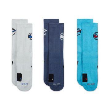 Шкарпетки Nike U NK ED CREW BBALL 3PR 144 світло-голубий, синій, бірюзовий Уні