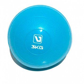 Мягкий медбол SOFT WEIGHT BALL голубой Уни 3кг