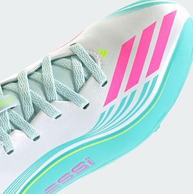 Сороконожки детские Adidas F50 MESSI CLUB TF J белый, бирюзовый, розовый 32 (13.5UK) 19.5 см