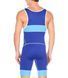 Трико борцовское Asics WRESTLING SINGLE синий Чел XS