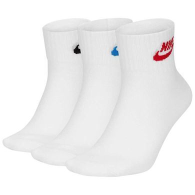 Шкарпетки Nike U NK NSW EVRY ESSENTIAL ANKLE 3PR білий Уні 46-50