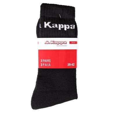 Шкарпетки KAPPA SOCKS LOGO SABOYA 3PACK чорний, білий, сірий Уні