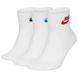 Шкарпетки Nike U NK NSW EVRY ESSENTIAL ANKLE 3PR білий Уні 46-50