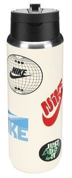 Бутылка Nike SS RECHARGE STRAW BOTTLE 24 OZ кокосовое молоко, голубой, красный, черный Уни 709 мл