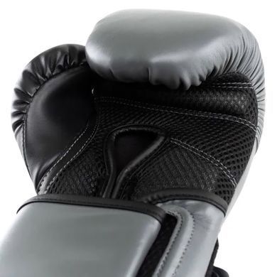 Боксерские перчатки Everlast POWERLOCK 2R TRAINING GLOVE серый, черный Уни 16 унций