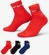 Шкарпетки Nike U NK EVERYDAY PLUS CUSH ANKLE чорний, синій, червоний Чол