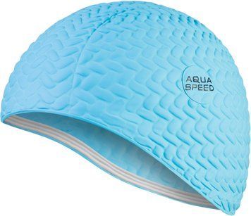 Шапка для плавання Aqua Speed ​​BOMBASTIC TIC-TAC 5715 світло-блакитний Жін OSFM