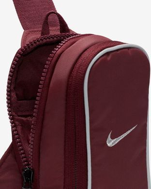 Сумка через плечо Nike NK NSW ESSNTL CRSSBDY-MTL PULL 1L бордовый Уни 20.5x12.5x5 см
